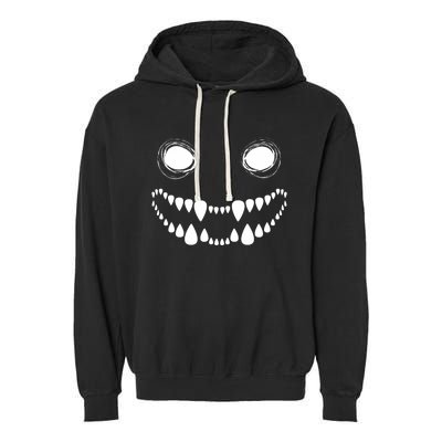 Cute Monster Face Costume Halloween Garment-Dyed Fleece Hoodie