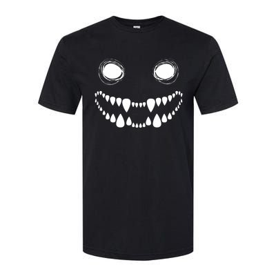 Cute Monster Face Costume Halloween Softstyle CVC T-Shirt