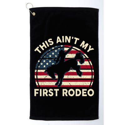 Cowboyaint My First Rodeo Golf Towel