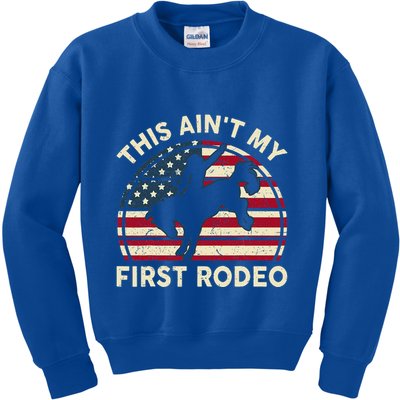 Cowboyaint My First Rodeo Kids Sweatshirt