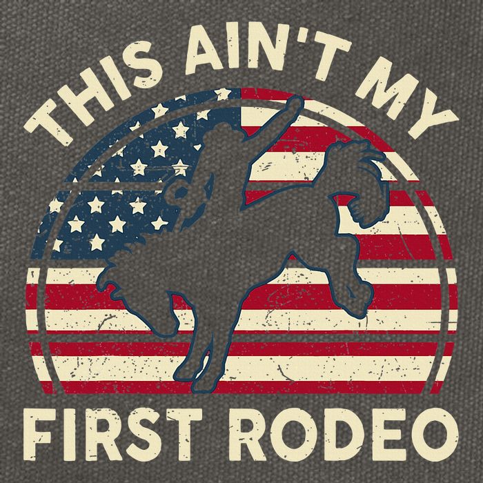 Cowboyaint My First Rodeo Cotton Canvas Backpack