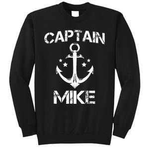 CAPTAIN MIKE Funny Birthday Personalized Name Boat Gift Sweatshirt