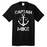 CAPTAIN MIKE Funny Birthday Personalized Name Boat Gift Tall T-Shirt