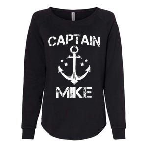 CAPTAIN MIKE Funny Birthday Personalized Name Boat Gift Womens California Wash Sweatshirt