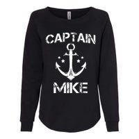 CAPTAIN MIKE Funny Birthday Personalized Name Boat Gift Womens California Wash Sweatshirt