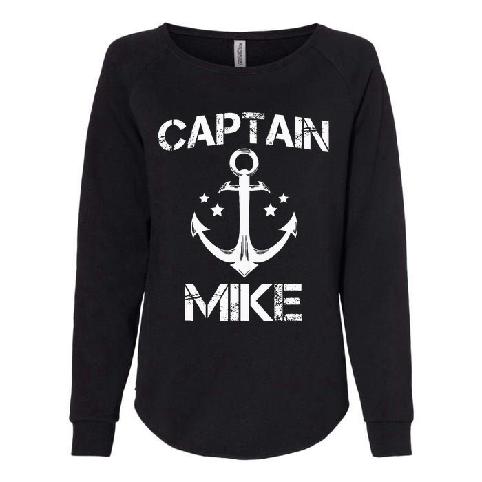 CAPTAIN MIKE Funny Birthday Personalized Name Boat Gift Womens California Wash Sweatshirt