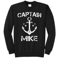 CAPTAIN MIKE Funny Birthday Personalized Name Boat Gift Tall Sweatshirt