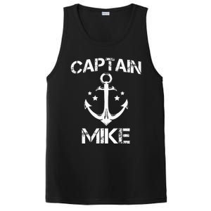 CAPTAIN MIKE Funny Birthday Personalized Name Boat Gift PosiCharge Competitor Tank