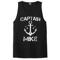 CAPTAIN MIKE Funny Birthday Personalized Name Boat Gift PosiCharge Competitor Tank