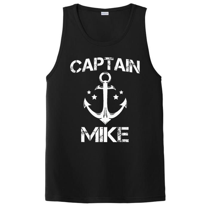 CAPTAIN MIKE Funny Birthday Personalized Name Boat Gift PosiCharge Competitor Tank