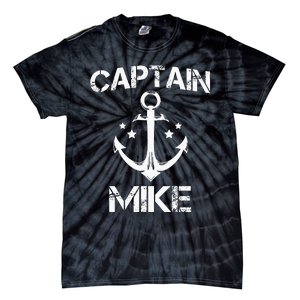 CAPTAIN MIKE Funny Birthday Personalized Name Boat Gift Tie-Dye T-Shirt