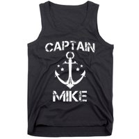 CAPTAIN MIKE Funny Birthday Personalized Name Boat Gift Tank Top