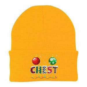 Chestnuts Matching Family Funny Chest Nuts Christmas Couples Knit Cap Winter Beanie