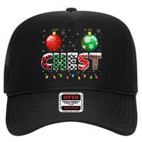 Chestnuts Matching Family Funny Chest Nuts Christmas Couples High Crown Mesh Back Trucker Hat