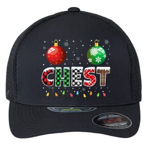 Chestnuts Matching Family Funny Chest Nuts Christmas Couples Flexfit Unipanel Trucker Cap