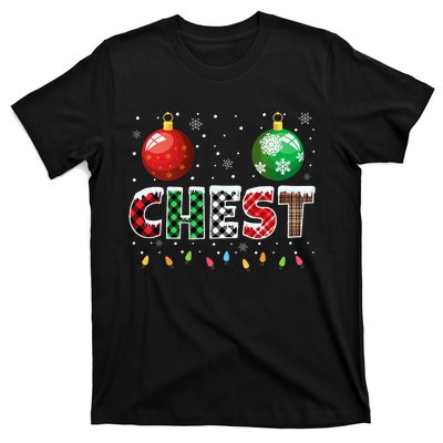 Chestnuts Matching Family Funny Chest Nuts Christmas Couples T-Shirt