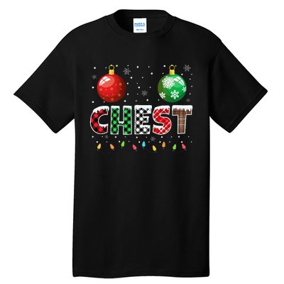 Chestnuts Matching Family Funny Chest Nuts Christmas Couples Tall T-Shirt