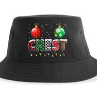 Chestnuts Matching Family Funny Chest Nuts Christmas Couples Sustainable Bucket Hat