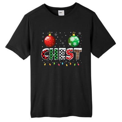 Chestnuts Matching Family Funny Chest Nuts Christmas Couples Tall Fusion ChromaSoft Performance T-Shirt