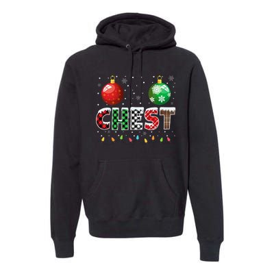 Chestnuts Matching Family Funny Chest Nuts Christmas Couples Premium Hoodie