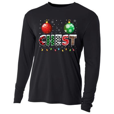 Chestnuts Matching Family Funny Chest Nuts Christmas Couples Cooling Performance Long Sleeve Crew