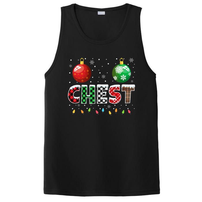 Chestnuts Matching Family Funny Chest Nuts Christmas Couples PosiCharge Competitor Tank