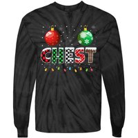 Chestnuts Matching Family Funny Chest Nuts Christmas Couples Tie-Dye Long Sleeve Shirt