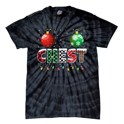 Chestnuts Matching Family Funny Chest Nuts Christmas Couples Tie-Dye T-Shirt