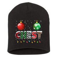 Chestnuts Matching Family Funny Chest Nuts Christmas Couples Short Acrylic Beanie