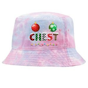 Chestnuts Matching Family Funny Chest Nuts Christmas Couples Tie-Dyed Bucket Hat