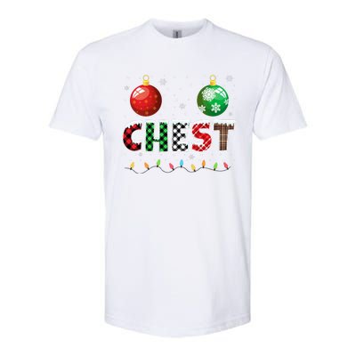 Chestnuts Matching Family Funny Chest Nuts Christmas Couples Softstyle CVC T-Shirt