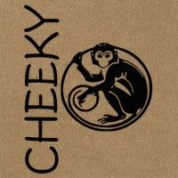 Cheeky Monkey Fun Primate Black Tattoo Art Cotton Canvas Backpack