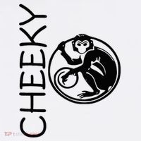 Cheeky Monkey Fun Primate Black Tattoo Art T-Shirt