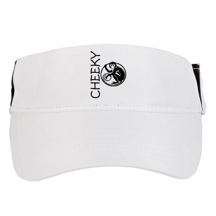 Cheeky Monkey Fun Primate Black Tattoo Art Adult Drive Performance Visor