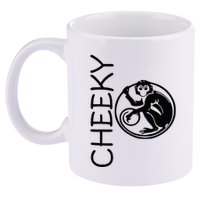 Cheeky Monkey Fun Primate Black Tattoo Art 11oz C Handle Ceramic Mug