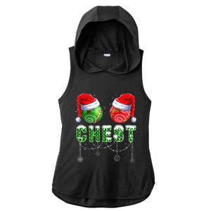 Chestnuts Matching Family Funny Chestnuts Christmas Couples Ladies PosiCharge Tri-Blend Wicking Draft Hoodie Tank