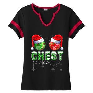 Chestnuts Matching Family Funny Chestnuts Christmas Couples Ladies Halftime Notch Neck Tee