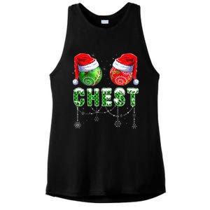 Chestnuts Matching Family Funny Chestnuts Christmas Couples Ladies PosiCharge Tri-Blend Wicking Tank