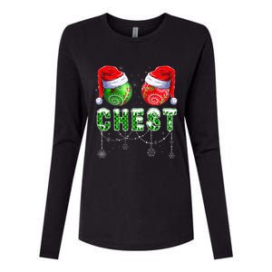 Chestnuts Matching Family Funny Chestnuts Christmas Couples Womens Cotton Relaxed Long Sleeve T-Shirt