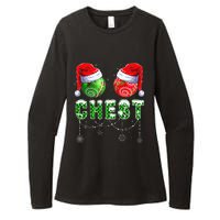 Chestnuts Matching Family Funny Chestnuts Christmas Couples Womens CVC Long Sleeve Shirt