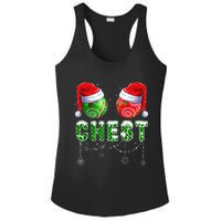 Chestnuts Matching Family Funny Chestnuts Christmas Couples Ladies PosiCharge Competitor Racerback Tank