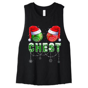 Chestnuts Matching Family Funny Chestnuts Christmas Couples Women's Racerback Cropped Tank