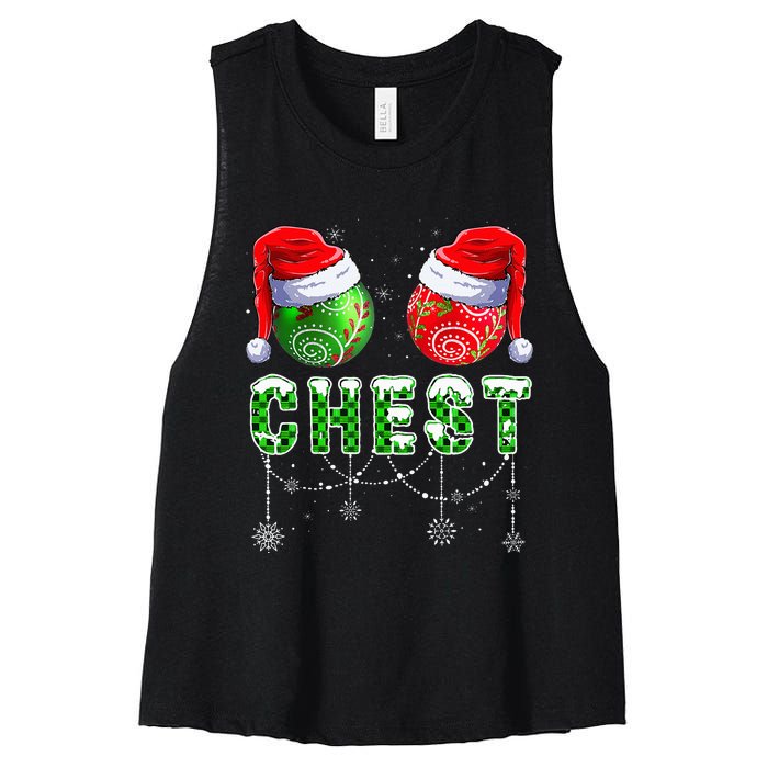 Chestnuts Matching Family Funny Chestnuts Christmas Couples Women's Racerback Cropped Tank