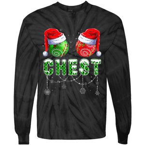 Chestnuts Matching Family Funny Chestnuts Christmas Couples Tie-Dye Long Sleeve Shirt