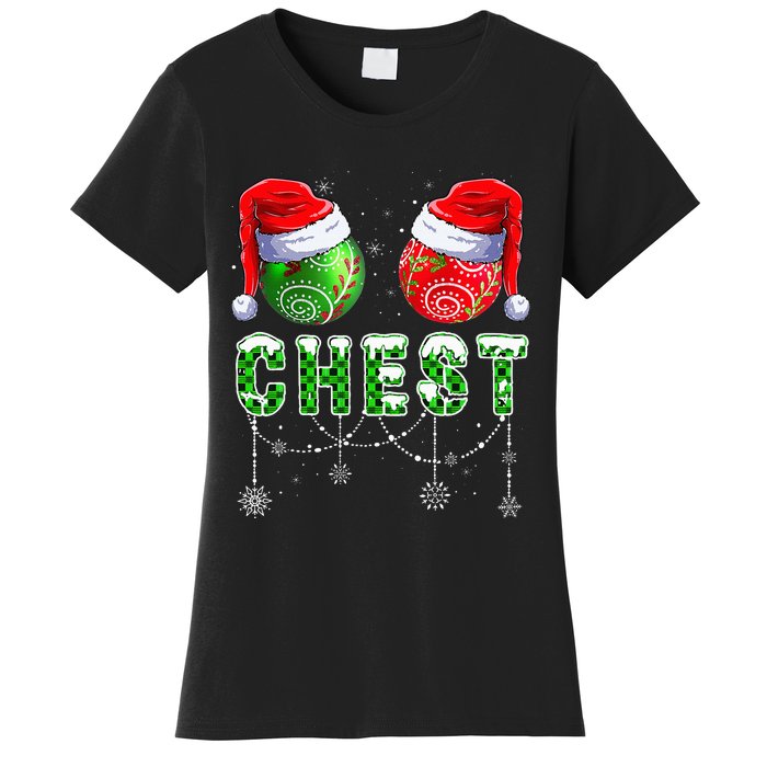 Chestnuts Matching Family Funny Chestnuts Christmas Couples Women's T-Shirt