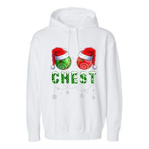 Chestnuts Matching Family Funny Chestnuts Christmas Couples Garment-Dyed Fleece Hoodie