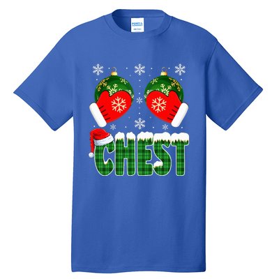 Chestnuts Matching Family Funny Chest Nuts Christmas Couples  Tall T-Shirt