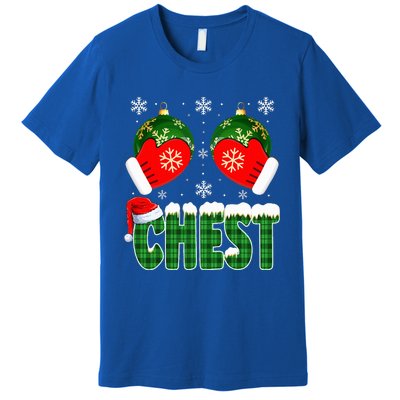 Chestnuts Matching Family Funny Chest Nuts Christmas Couples  Premium T-Shirt