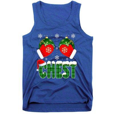 Chestnuts Matching Family Funny Chest Nuts Christmas Couples  Tank Top