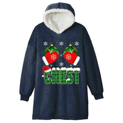 Chestnuts Matching Family Funny Chest Nuts Christmas Couples  Hooded Wearable Blanket